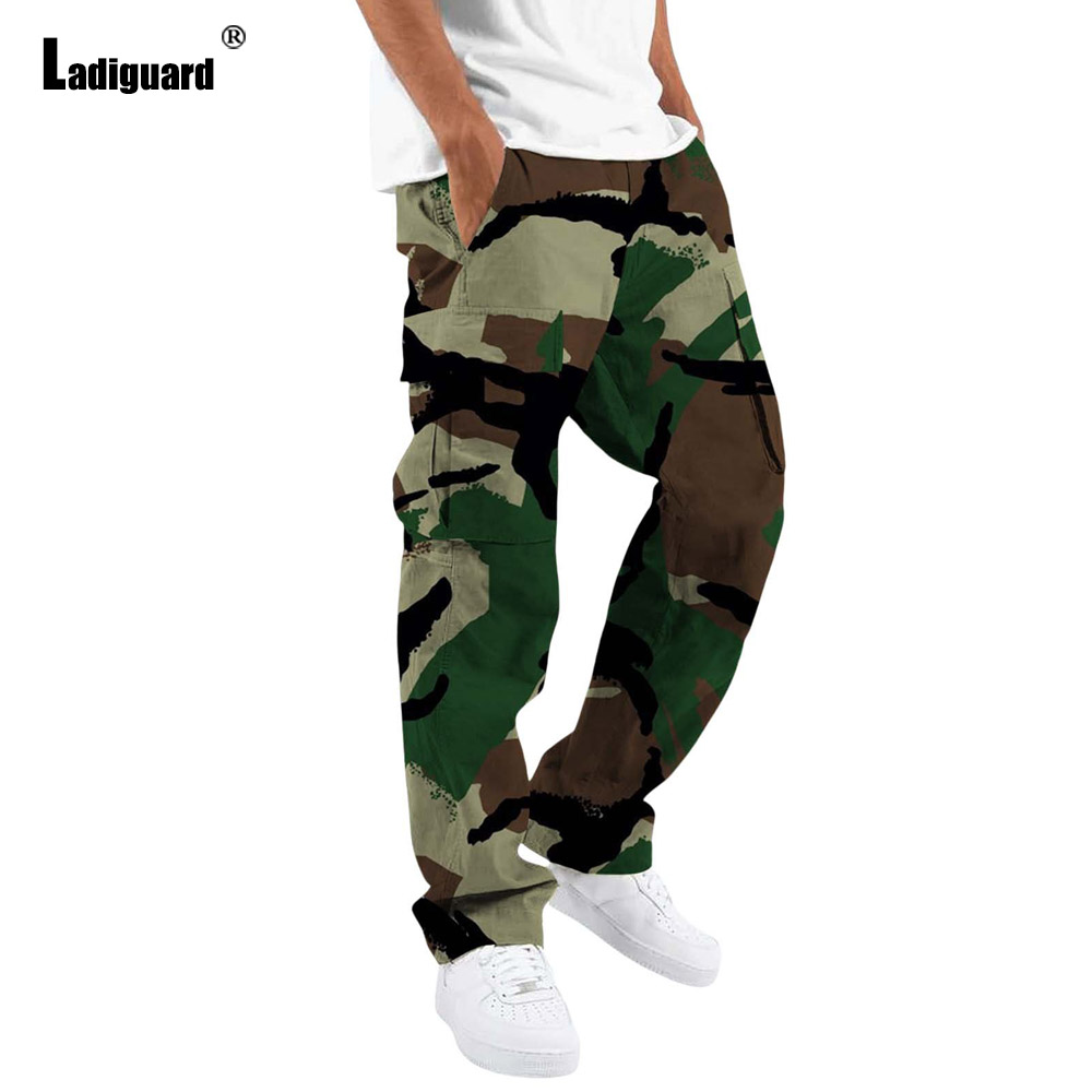 Mens Fashion Camo Pants - 2025 الرجال الوقوف جيب موضة كامو