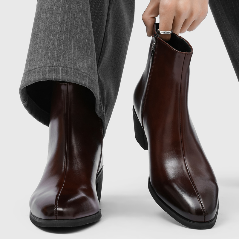 Fashion Men'S Boots - أحذية رجالية بسيطة وعصرية بكعب عالٍ