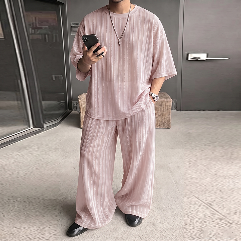 Queer Men'S Fashion - طقم رجالي من INCERUN مكون من