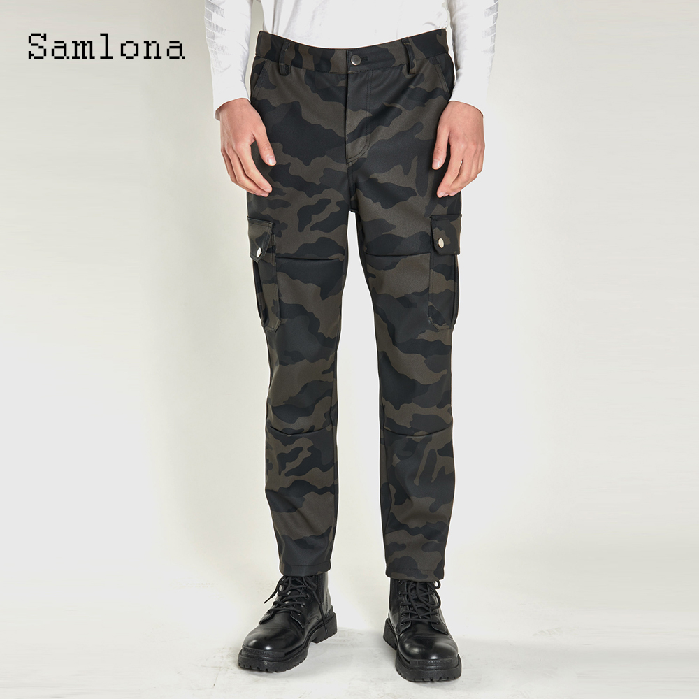 Mens Fashion Camo Pants - 2025 الرجال الوقوف جيب موضة بولي