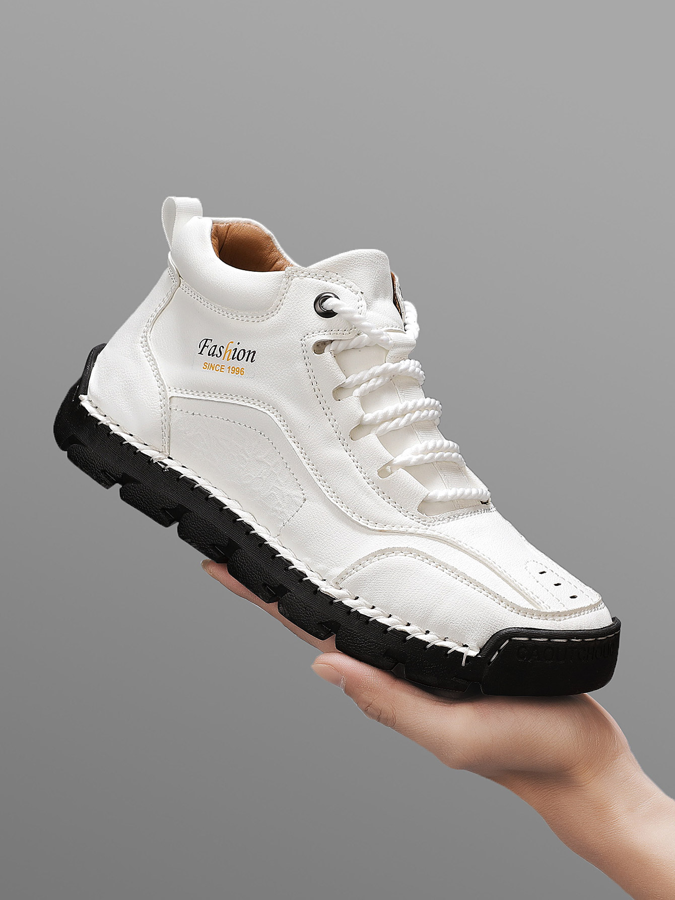 Fashion Men'S Boots - أحذية كاجوال متوسطة الارتفاع مصنوعة يدويًا