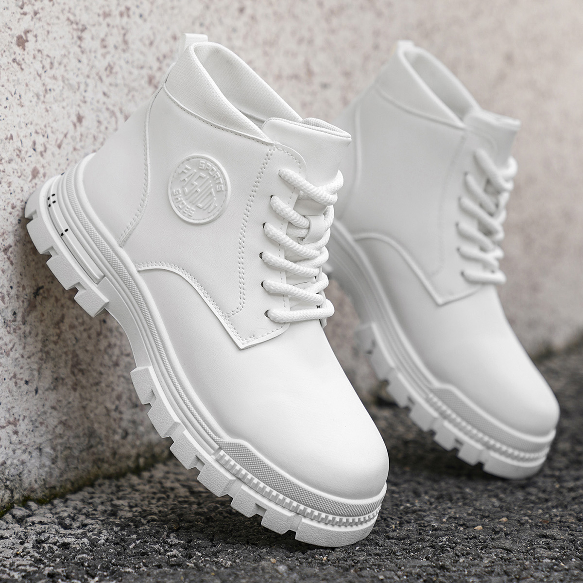 أحذية رجالية عصرية بيضاء لجميع - مراجعة Fashion Men'S Boots وسعره