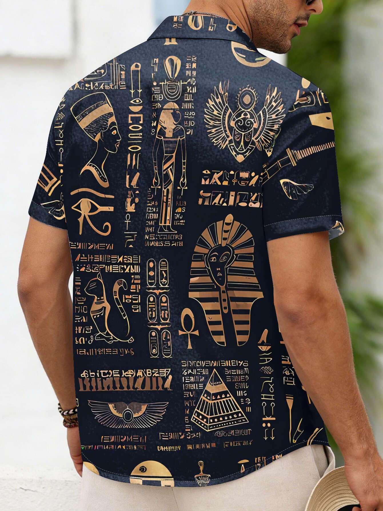 قميص فضفاض بأكمام قصيرة للجنسي - مراجعة Men Fashion Egypt وسعره