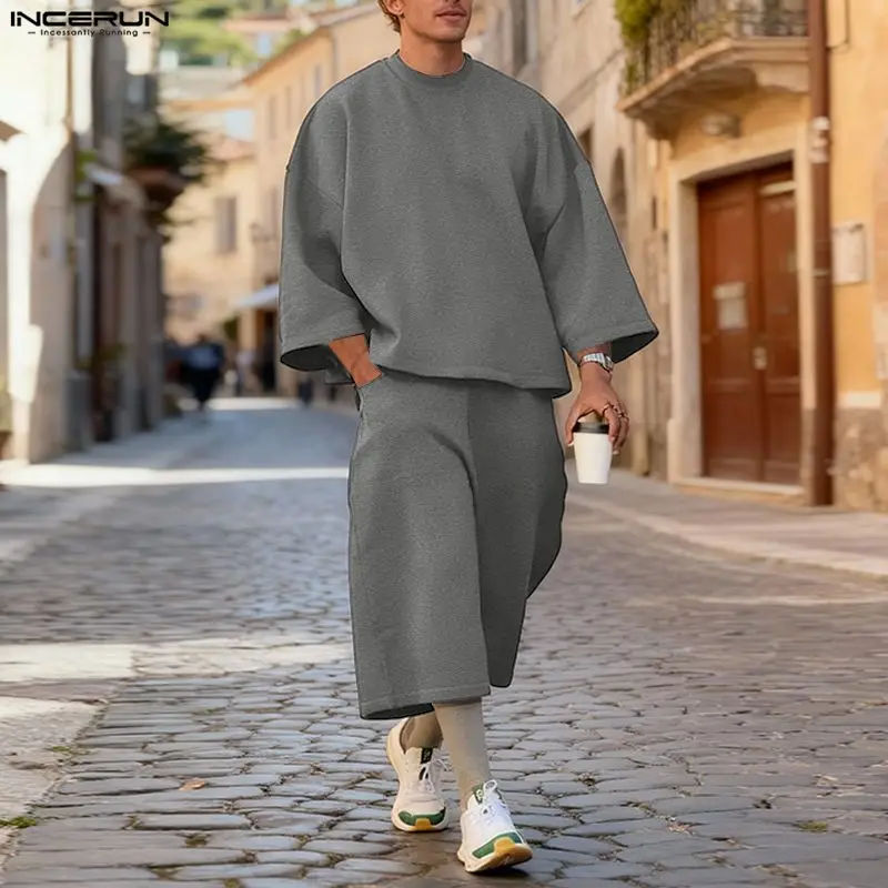 طقم رجالي من INCERUN بلون موحد - مراجعة Men'S Fashion Formal وسعره