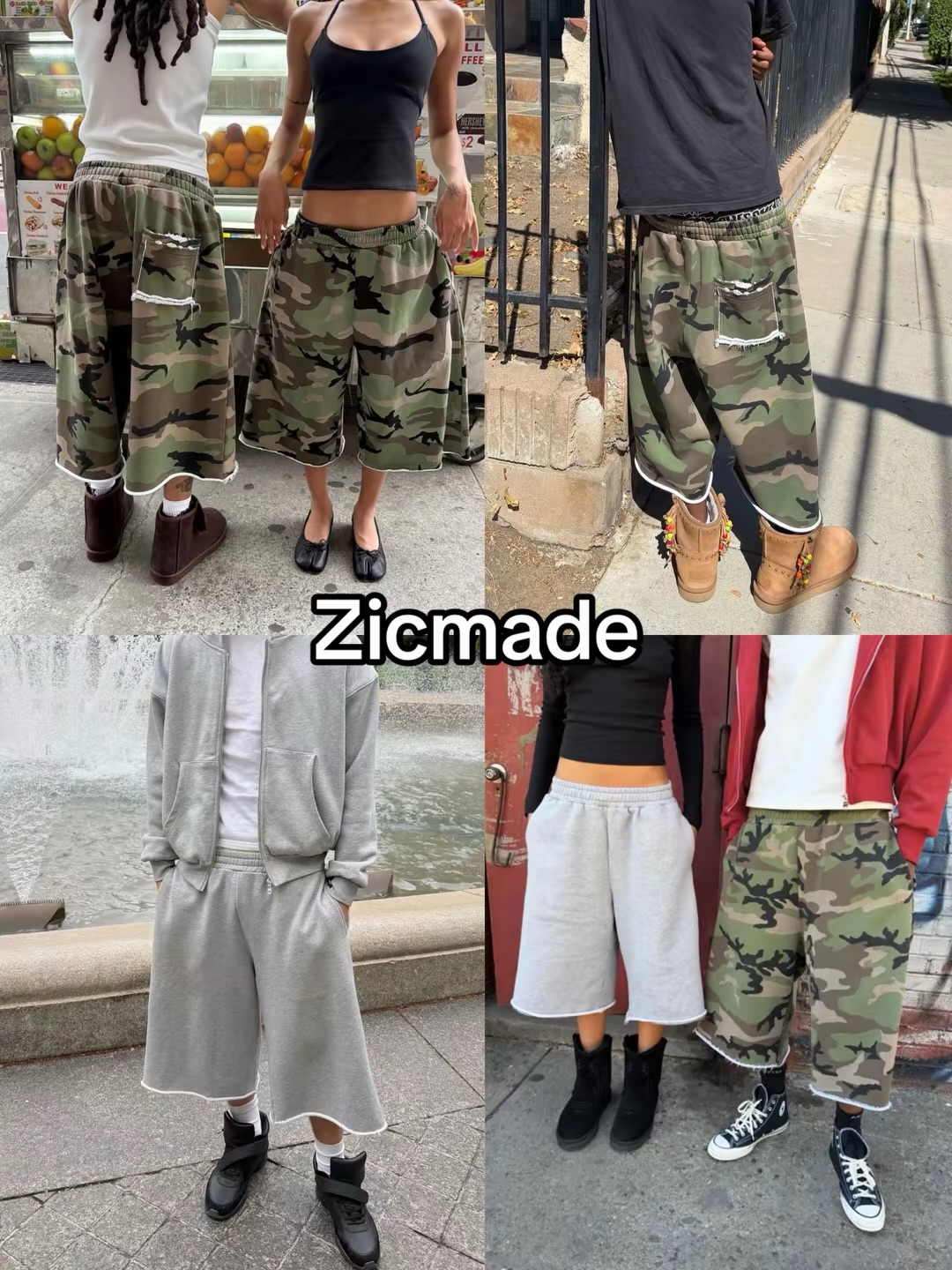 شورتات هاراجوكو هيب هوب كامو،  - مراجعة Mens Fashion Camo Pants وسعره