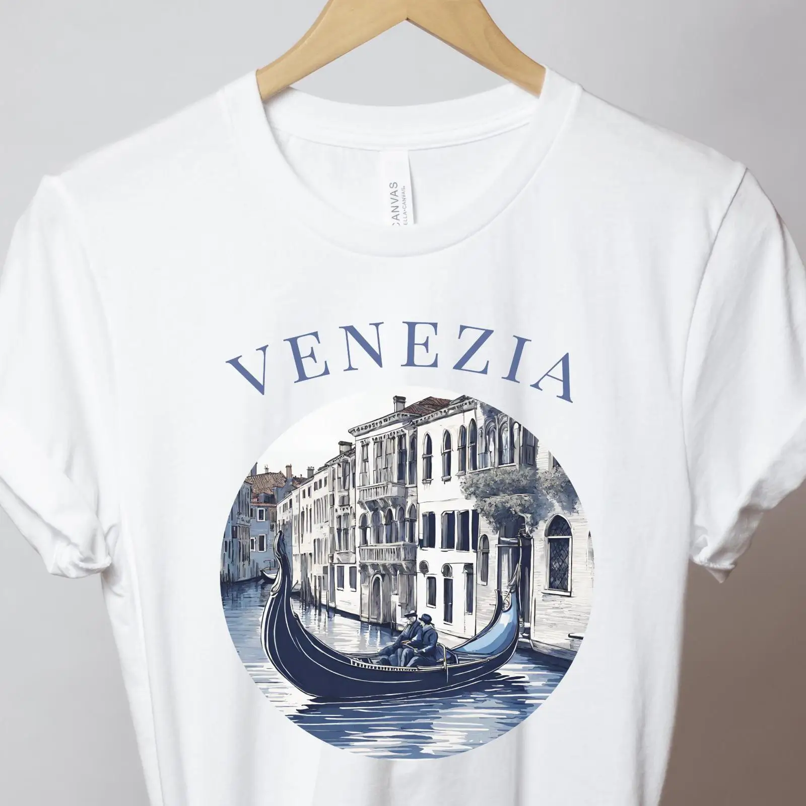 تي شيرت فينيسيا أزرق بتصميم قا - مراجعة Men'S Fashion Venice Italy وسعره