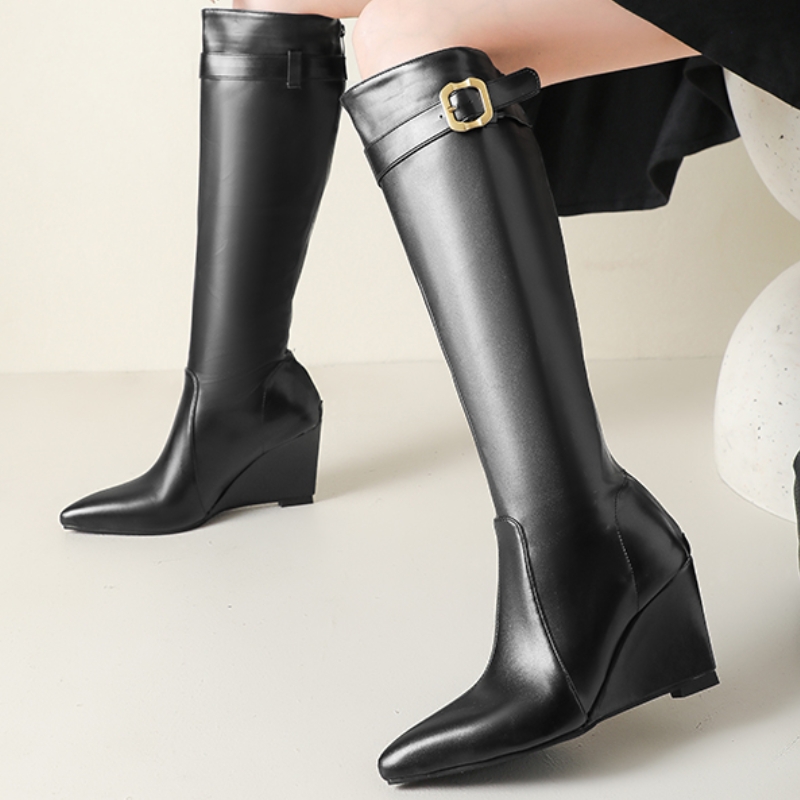 أحذية بوت طويلة للركبة بتصميم  - مراجعة Fashion Men'S Boots وسعره