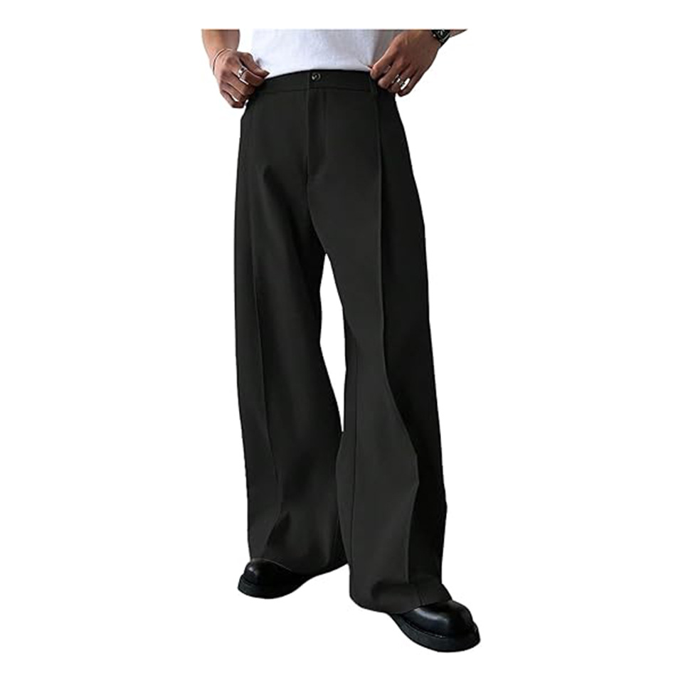 بنطلون رجالي رسمي بلون موحد وس - مراجعة Men'S Dress Pants Fashion وسعره
