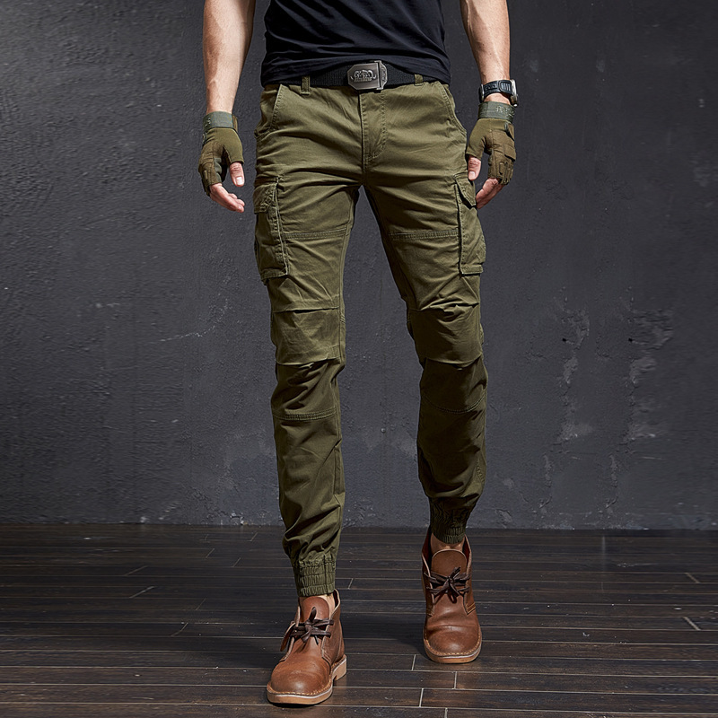 موضة عالية الجودة سليم التمويه - مراجعة Mens Fashion Camo Pants وسعره