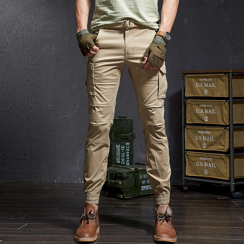 موضة عالية الجودة سليم التمويه - مراجعة Mens Fashion Camo Pants وسعره