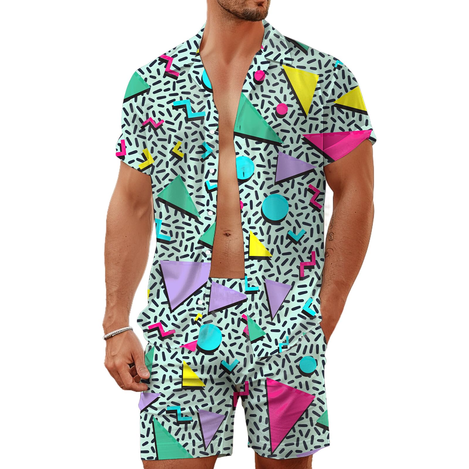 طقم قميص رجالي صيفي بتصميم هند - مراجعة Queer Men'S Fashion وسعره