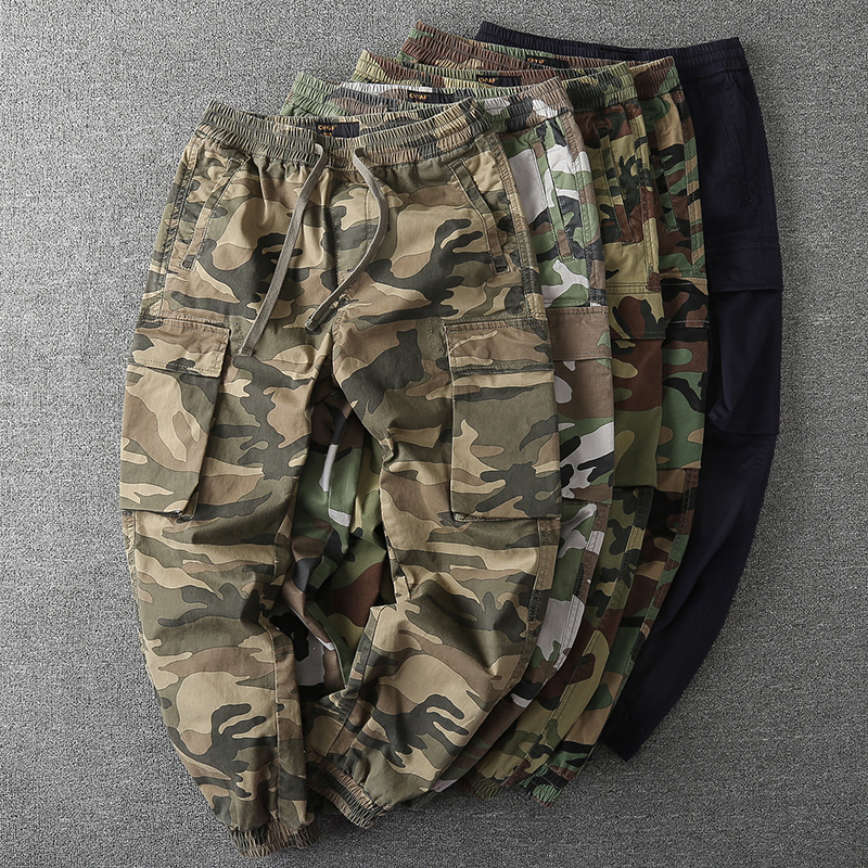 بنطلون كارجو رجالي متعدد الجيو - مراجعة Mens Fashion Camo Pants وسعره