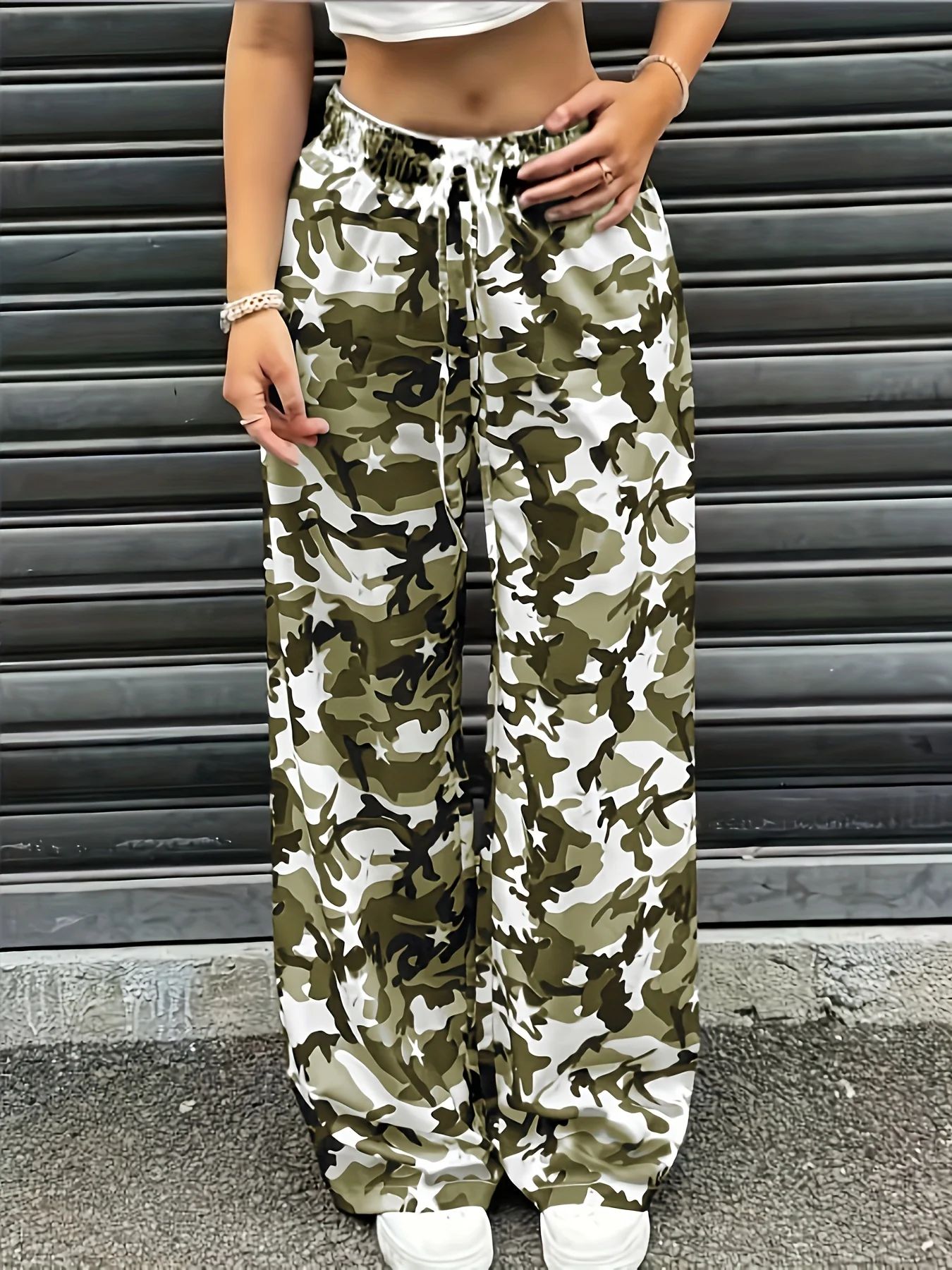 بنطلون رياضي واسع الساق بنمط ا - مراجعة Mens Fashion Camo Pants وسعره