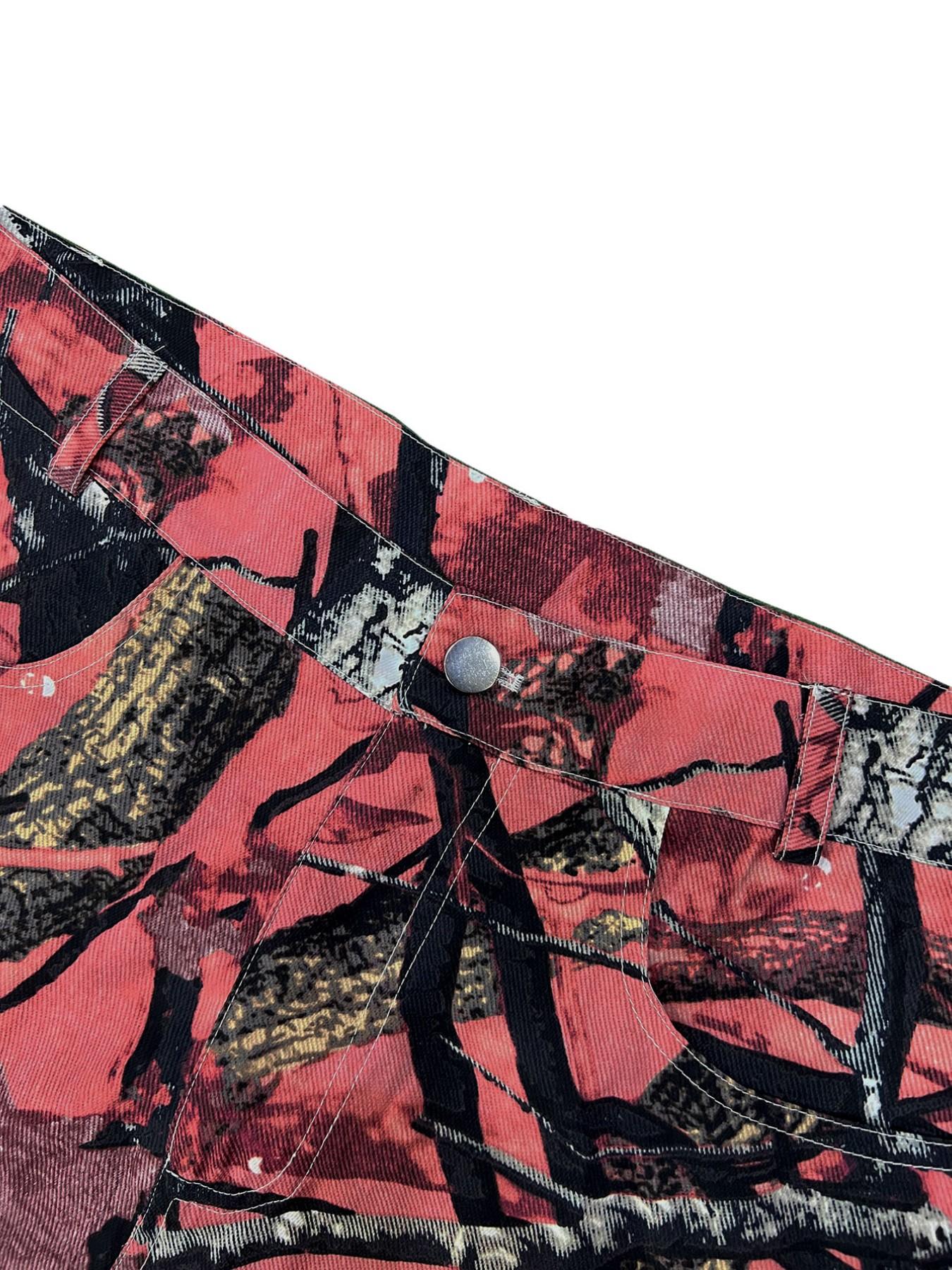 بنطلون جينز رجالي مموه بقصة مس - مراجعة Mens Fashion Camo Pants وسعره
